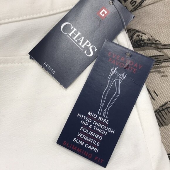 Chaps Petite Stretch Twill Capri Pants - Picture 4 of 7